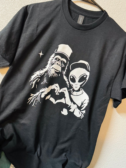 big foot and alien